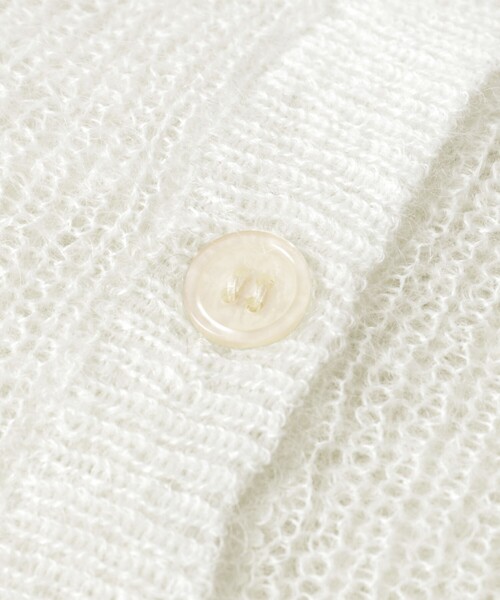 coen（コーエン）の「シアーモヘアミックスカーディガン（カーディガン/ボレロ・レディース・ライトグレー/ブラック/オフホワイト/ライム・M/L）」の14枚目の写真