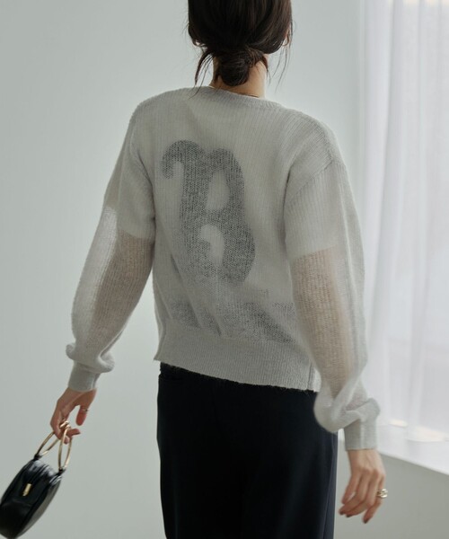 coen（コーエン）の「シアーモヘアミックスカーディガン（カーディガン/ボレロ・レディース・ライトグレー/ブラック/オフホワイト/ライム・M/L）」の18枚目の写真