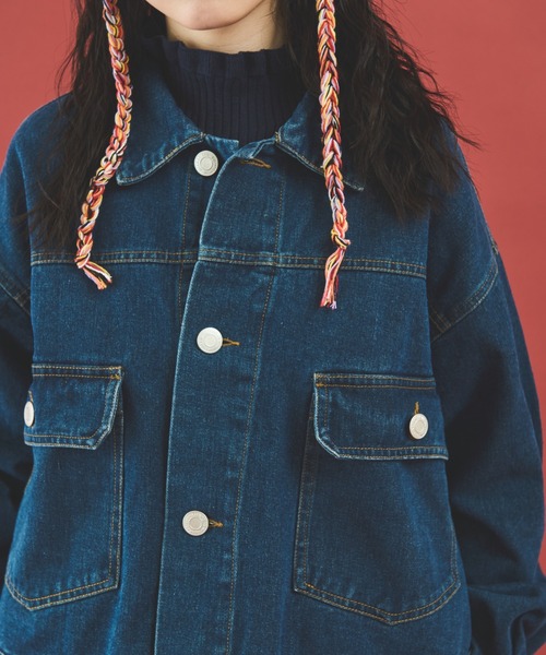 ルーズデニムジャケット（デニムジャケット）｜MERLOT（メルロー）の