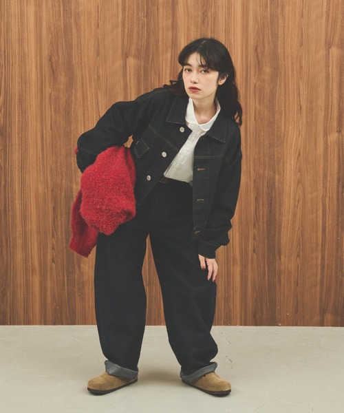 ルーズデニムジャケット（デニムジャケット）｜MERLOT（メルロー）の