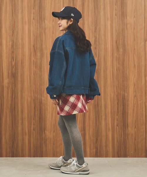 MERLOT（メルロー）の「ルーズデニムジャケット（デニムジャケット・レディース・ブルー/ネイビー・SMALL/FREE）」の11枚目の写真