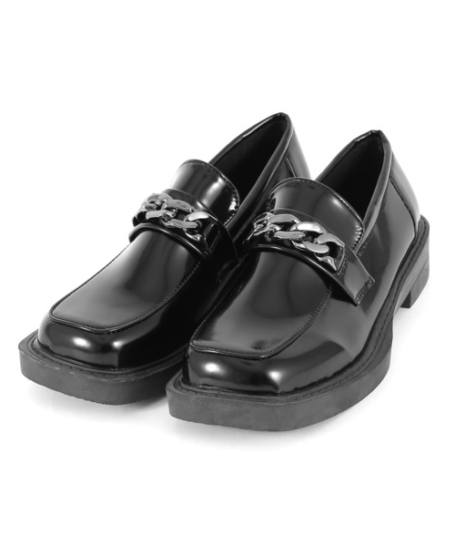 Figments（フィグメンツ）の「ビットスクエアローファー（ローファー・レディース・ブラック・SMALL/MEDIUM）」の6枚目の写真