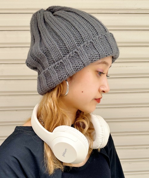 セール】太リブニットキャップ（ニットキャップ/ビーニー）｜CLEA