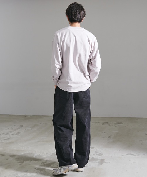 STARTER(スターター)の「『STARTER/スターター』BIG長袖TEE(Tシャツ/カットソー・メンズ・ネイビー/カーキ/ラベンダー/モカ/ライトグレー/ホワイト/ブラック/杢グレー・L/M/XL)」の16枚目の写真