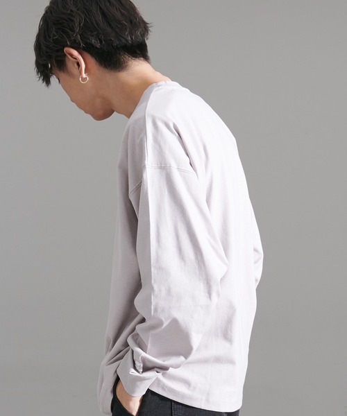 STARTER(スターター)の「『STARTER/スターター』BIG長袖TEE(Tシャツ/カットソー・メンズ・ネイビー/カーキ/ラベンダー/モカ/ライトグレー/ホワイト/ブラック/杢グレー・L/M/XL)」の17枚目の写真
