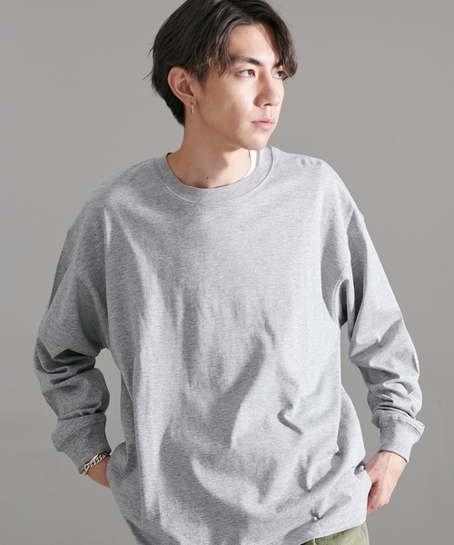STARTER(スターター)の「『STARTER/スターター』BIG長袖TEE(Tシャツ/カットソー・メンズ・ネイビー/カーキ/ラベンダー/モカ/ライトグレー/ホワイト/ブラック/杢グレー・L/M/XL)」の18枚目の写真