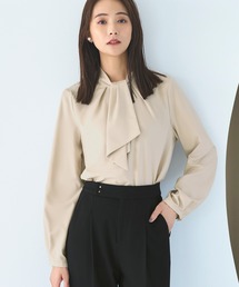 foufou フーフー ハイネックドレスシャツ ブラウス 良好   ベージュ  レディース  トップス　バックジップ ≪通常販売≫【THE DRESS #21】de medical high neck dress