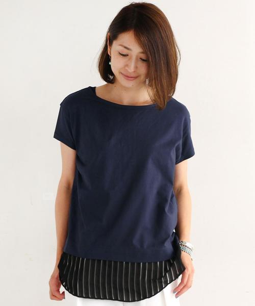 BEAUTY&YOUTH UNITED ARROWS（ビューティーアンドユースユナイテッドアローズ）の「BY 裾オパールカサネプルオーバー 3 ◆（Tシャツ/カットソー・レディース・ホワイト/グレー/ネイビー・フリー）」の3枚目の写真