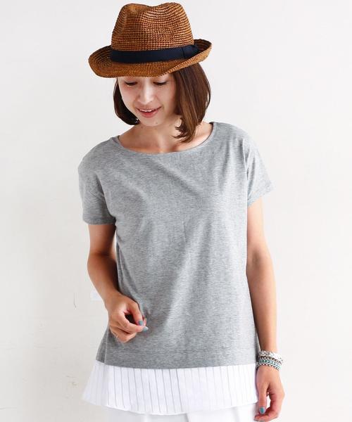 BEAUTY&YOUTH UNITED ARROWS（ビューティーアンドユースユナイテッドアローズ）の「BY 裾オパールカサネプルオーバー 3 ◆（Tシャツ/カットソー・レディース・ホワイト/グレー/ネイビー・フリー）」の2枚目の写真