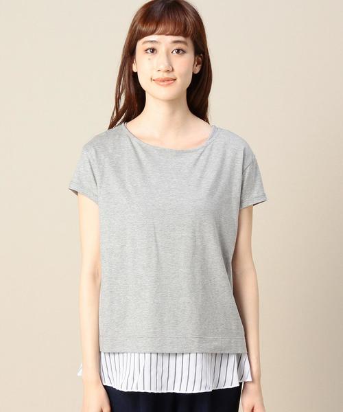 BEAUTY&YOUTH UNITED ARROWS（ビューティーアンドユースユナイテッドアローズ）の「BY 裾オパールカサネプルオーバー 3 ◆（Tシャツ/カットソー・レディース・ホワイト/グレー/ネイビー・フリー）」の6枚目の写真