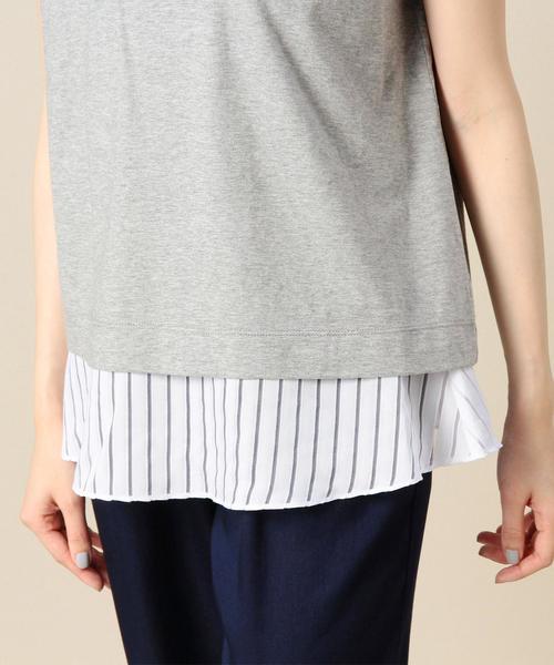 BEAUTY&YOUTH UNITED ARROWS（ビューティーアンドユースユナイテッドアローズ）の「BY 裾オパールカサネプルオーバー 3 ◆（Tシャツ/カットソー・レディース・ホワイト/グレー/ネイビー・フリー）」の15枚目の写真