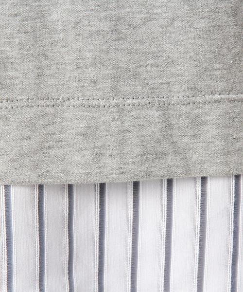 BEAUTY&YOUTH UNITED ARROWS（ビューティーアンドユースユナイテッドアローズ）の「BY 裾オパールカサネプルオーバー 3 ◆（Tシャツ/カットソー・レディース・ホワイト/グレー/ネイビー・フリー）」の16枚目の写真