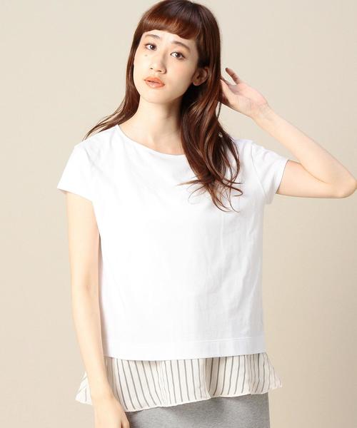 BEAUTY&YOUTH UNITED ARROWS（ビューティーアンドユースユナイテッドアローズ）の「BY 裾オパールカサネプルオーバー 3 ◆（Tシャツ/カットソー・レディース・ホワイト/グレー/ネイビー・フリー）」の18枚目の写真