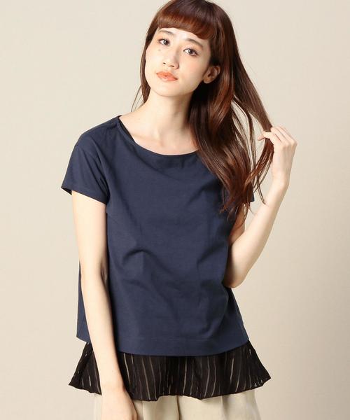 BEAUTY&YOUTH UNITED ARROWS（ビューティーアンドユースユナイテッドアローズ）の「BY 裾オパールカサネプルオーバー 3 ◆（Tシャツ/カットソー・レディース・ホワイト/グレー/ネイビー・フリー）」の19枚目の写真