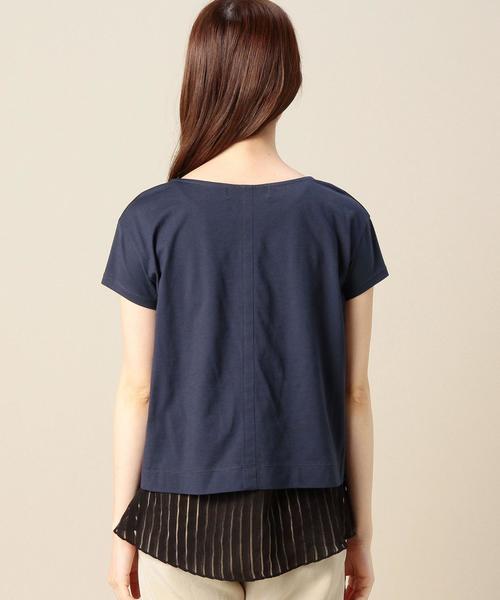 BEAUTY&YOUTH UNITED ARROWS（ビューティーアンドユースユナイテッドアローズ）の「BY 裾オパールカサネプルオーバー 3 ◆（Tシャツ/カットソー・レディース・ホワイト/グレー/ネイビー・フリー）」の20枚目の写真