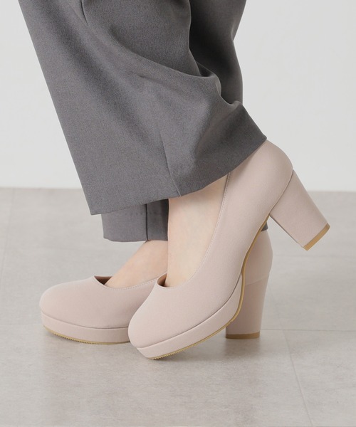 Honeys(ハニーズ)の「厚底ストラップ付パンプス(パンプス・レディース・ブラック/ピンクベージュ/ブラック系その他・24.0/23.0/22.5/23.5/24.5)」の11枚目の写真