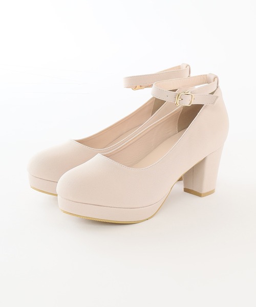 Honeys(ハニーズ)の「厚底ストラップ付パンプス(パンプス・レディース・ブラック/ピンクベージュ/ブラック系その他・24.0/23.0/22.5/23.5/24.5)」の20枚目の写真