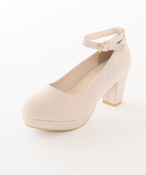 Honeys(ハニーズ)の「厚底ストラップ付パンプス(パンプス・レディース・ブラック/ピンクベージュ/ブラック系その他・24.0/23.0/22.5/23.5/24.5)」の21枚目の写真