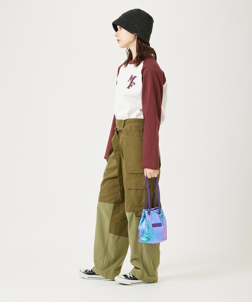 MILKFED.（ミルクフェド）の「METALLIC DRAWSTRING BAG（ショルダーバッグ・レディース・グリーン/シルバー/パープル・ONE SIZE）」の10枚目の写真