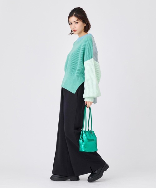 MILKFED.（ミルクフェド）の「METALLIC DRAWSTRING BAG（ショルダーバッグ・レディース・グリーン/シルバー/パープル・ONE SIZE）」の18枚目の写真