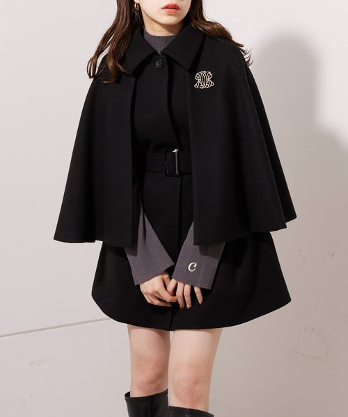 Chico（チコ）の「【新色追加/REVIVAL】ブローチ付ボリューム袖ハイネックニット（ニット/セーター・レディース・ホワイト系その他2/アイボリー/チャコールグレー/グレー系その他/ブラック/ピンク・FREE）」の12枚目の写真