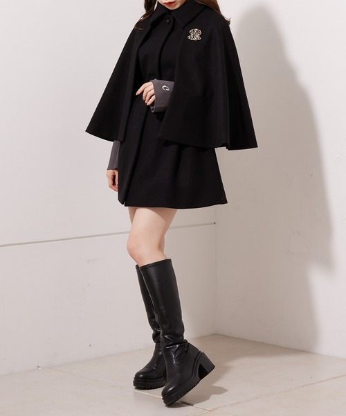 Chico（チコ）の「【新色追加/REVIVAL】ブローチ付ボリューム袖ハイネックニット（ニット/セーター・レディース・ホワイト系その他2/アイボリー/チャコールグレー/グレー系その他/ブラック/ピンク・FREE）」の13枚目の写真