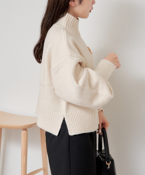 COACH ベージュ タートルネックセーター 現地価格セール ベージュ系 Coach(コーチ) ニット・セーター