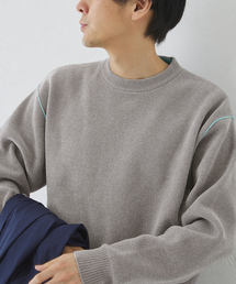 417 EDIFICE | モールニット カラーリブプルオーバー(ニット/セーター)