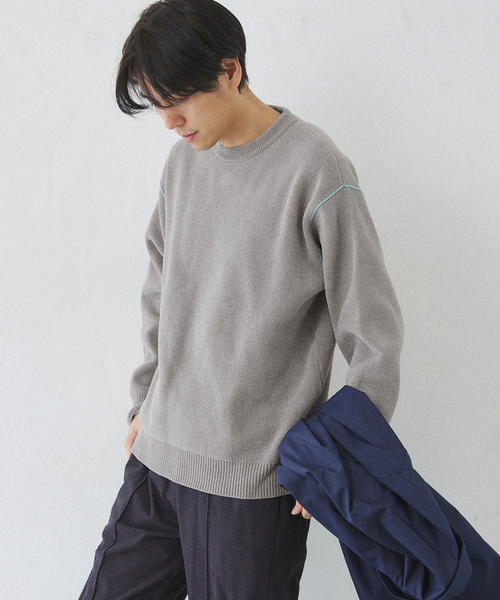 417 EDIFICE（フォーワンセブンエディフィス）の「モールニット カラー