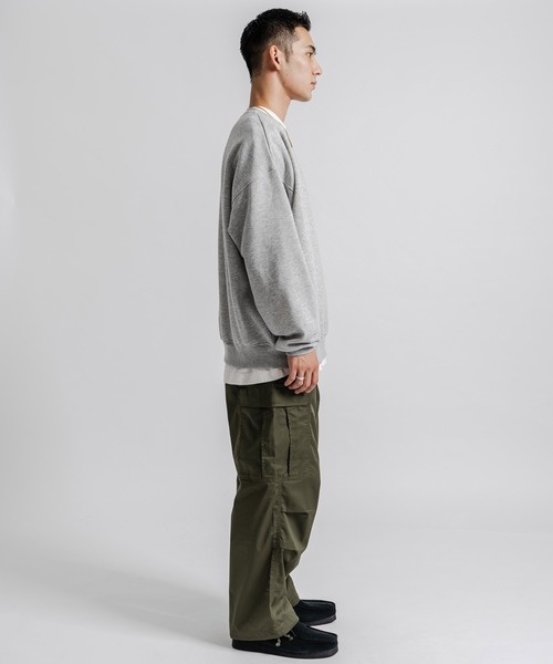 Ressaca（レサーカ）の「オーバーサイズ フラワーワンポイントロゴ刺繍 裏起毛スウェットプルオーバー（スウェット・レディース・オートミール/ネイビー/ブルー/ブラック/グリーン/グレー・M/XL/L）」の13枚目の写真