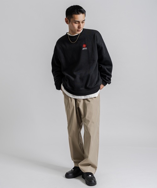 Ressaca（レサーカ）の「オーバーサイズ フラワーワンポイントロゴ刺繍 裏起毛スウェットプルオーバー（スウェット・レディース・オートミール/ネイビー/ブルー/ブラック/グリーン/グレー・M/XL/L）」の18枚目の写真