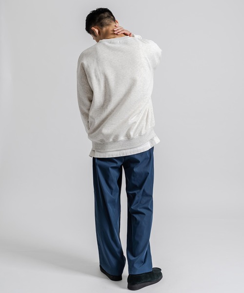 Ressaca（レサーカ）の「オーバーサイズ フラワーワンポイントロゴ刺繍 裏起毛スウェットプルオーバー（スウェット・レディース・オートミール/ネイビー/ブルー/ブラック/グリーン/グレー・M/XL/L）」の22枚目の写真