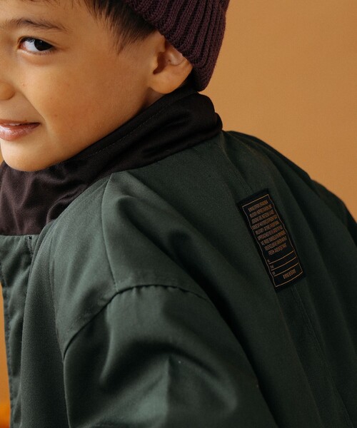 B:MING by BEAMS（ビーミングバイビームス）の「B:MING by BEAMS / ミリタリー モッズコート（100～140cm）（モッズコート・キッズ・ダークブラウン/オリーブ・110/130/100/140/120）」の11枚目の写真