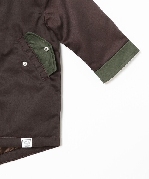 B:MING by BEAMS（ビーミングバイビームス）の「B:MING by BEAMS / ミリタリー モッズコート（100～140cm）（モッズコート・キッズ・ダークブラウン/オリーブ・110/130/100/140/120）」の21枚目の写真