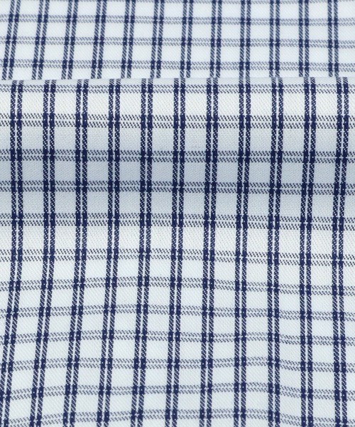 TOKYO SHIRTS（トウキョウシャツ）の「【心地のいいシャツ】超形態安定ノーアイロン レギュラー 長袖ビジネスワイシャツ（ビジネスシャツ・メンズ・ネイビー・首回り37cm-裄丈80cm/首回り39cm-裄丈80cm/首回り39cm-裄丈84cm/首回り41cm-裄丈82cm/首回り41cm-裄丈86cm/首回り42cm-裄丈82cm/首回り42cm-裄丈86cm/首回り43cm-裄丈82cm/首回り43cm-裄丈86cm/首回り37cm-裄丈84cm）」の3枚目の写真