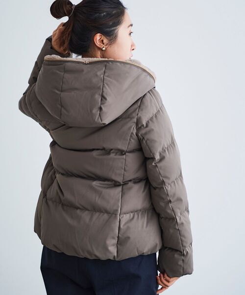 le.coeur blanc（ルクールブラン）の「ファーフードショートダウン