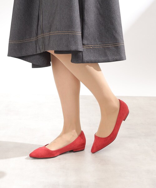 ITS'DEMO（イッツデモ）の「◆【2way/スエード調&チェック柄/クッションインソール/2サイズ展開】リボンパンプス（パンプス・レディース・ボルドー/ブラック/グレー系1・40/38）」の19枚目の写真