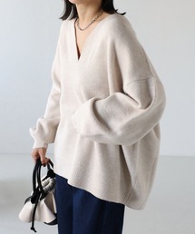 ap retro（アプレトロ）の「ディープVネックニット / オーバーサイズニット（ニット/セーター）」