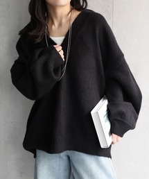 オーバーサイズ」に該当するニット/セーター（ブラック/黒色系