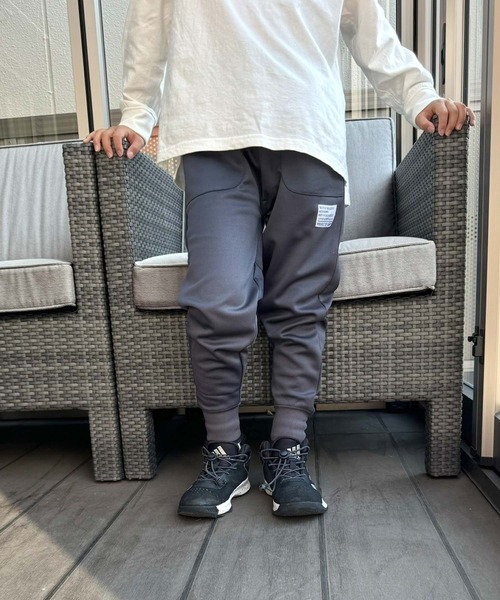 セール】SHISKY / シスキー ピスネーム 裾リブ スウェット ロング