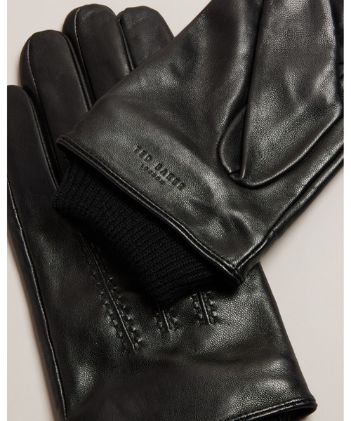 Ted Baker(テッドベーカー)の「BALLAT メンズ レザー 手袋(手袋・メンズ・ブラック/ブラウン・S/M)」の3枚目の写真