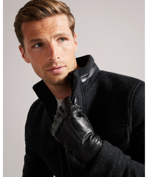 Ted Baker(テッドベーカー)の「BALLAT メンズ レザー 手袋(手袋・メンズ・ブラック/ブラウン・S/M)」の5枚目の写真