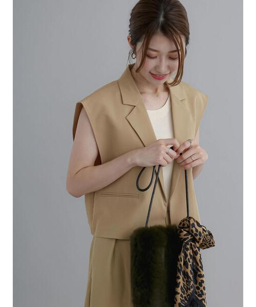 Te chichi(テチチ)の「柄スカーフ(ストール/ショール・レディース・オフホワイト/ブラウン/ブラック/グリーン・F)」の9枚目の写真