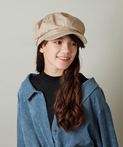 a.v.v（アーヴェヴェ）の「[KIDS]キャスケット（キャスケット・キッズ・ブラック/ベージュ・ONESIZE）」の5枚目の写真