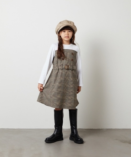 a.v.v（アーヴェヴェ）の「[KIDS]キャスケット（キャスケット・キッズ・ブラック/ベージュ・ONESIZE）」の10枚目の写真