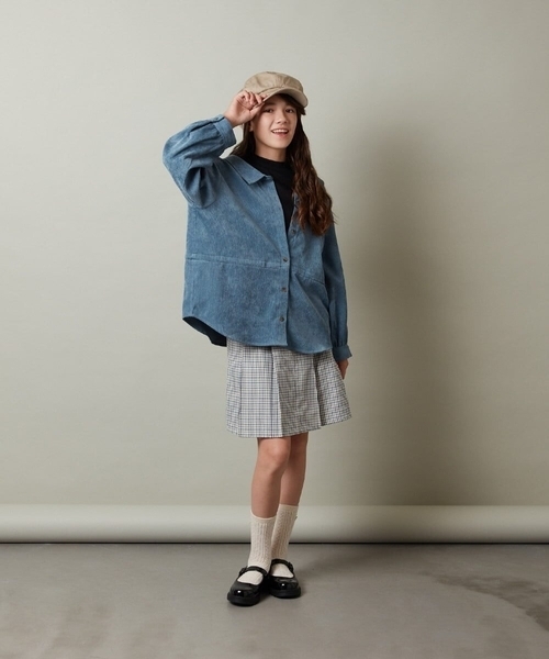 a.v.v（アーヴェヴェ）の「[KIDS]キャスケット（キャスケット・キッズ・ブラック/ベージュ・ONESIZE）」の15枚目の写真