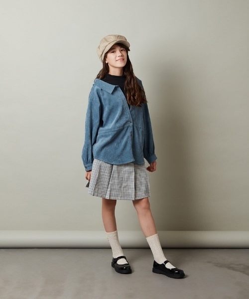 a.v.v（アーヴェヴェ）の「[KIDS]キャスケット（キャスケット・キッズ・ブラック/ベージュ・ONESIZE）」の16枚目の写真