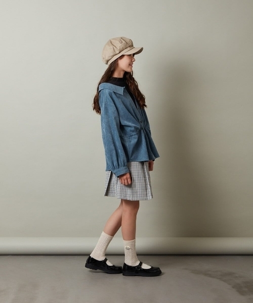 a.v.v（アーヴェヴェ）の「[KIDS]キャスケット（キャスケット・キッズ・ブラック/ベージュ・ONESIZE）」の18枚目の写真