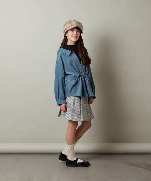 a.v.v（アーヴェヴェ）の「[KIDS]キャスケット（キャスケット・キッズ・ブラック/ベージュ・ONESIZE）」の19枚目の写真