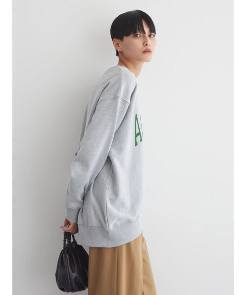 AMERICAN HOLIC（アメリカンホリック）の「ネップ裏毛ロゴスウェット（スウェット・レディース・チャコールグレー/ホワイト系その他/グレー系その他・M/L）」の12枚目の写真